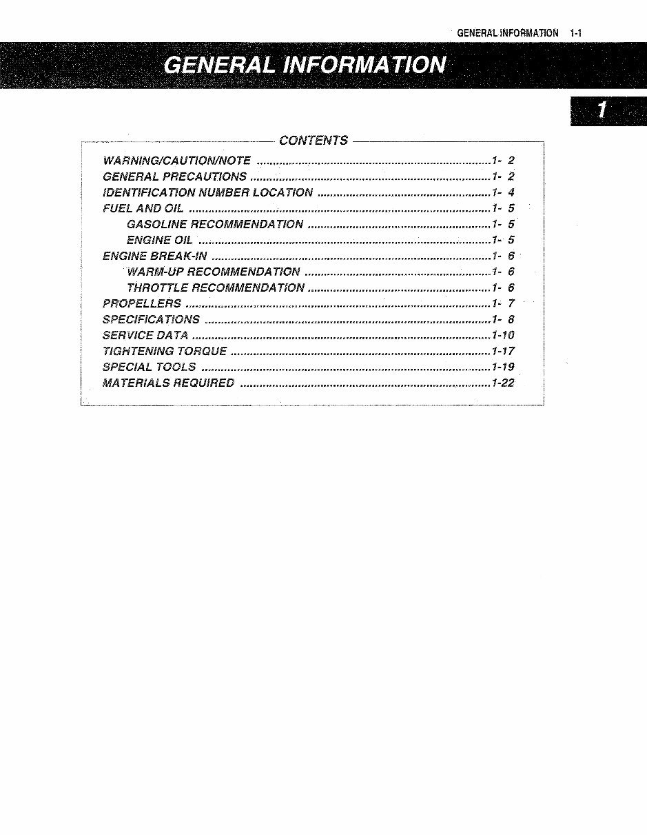 2009 Suzuki 9.9/15HP (DF9.9/DF15) 4-Stroke Outboards OEM Service & Repair Manual preview img 5