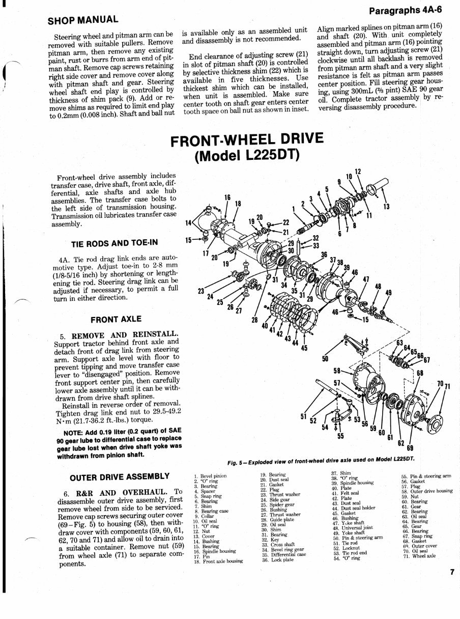Kubota L225 Factory Service & Work Shop Manual preview img 6