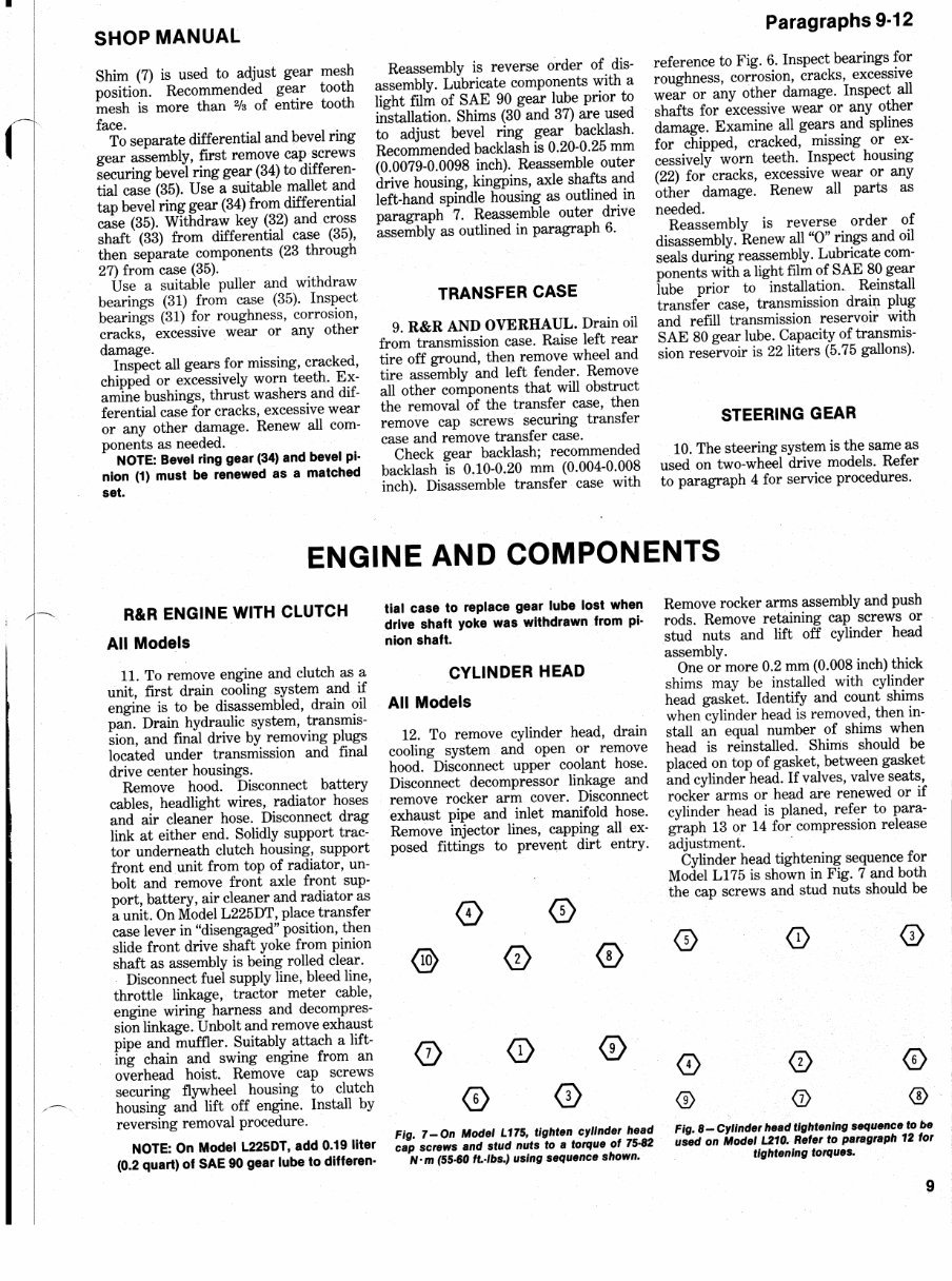 Kubota L225 Factory Service & Work Shop Manual preview img 8