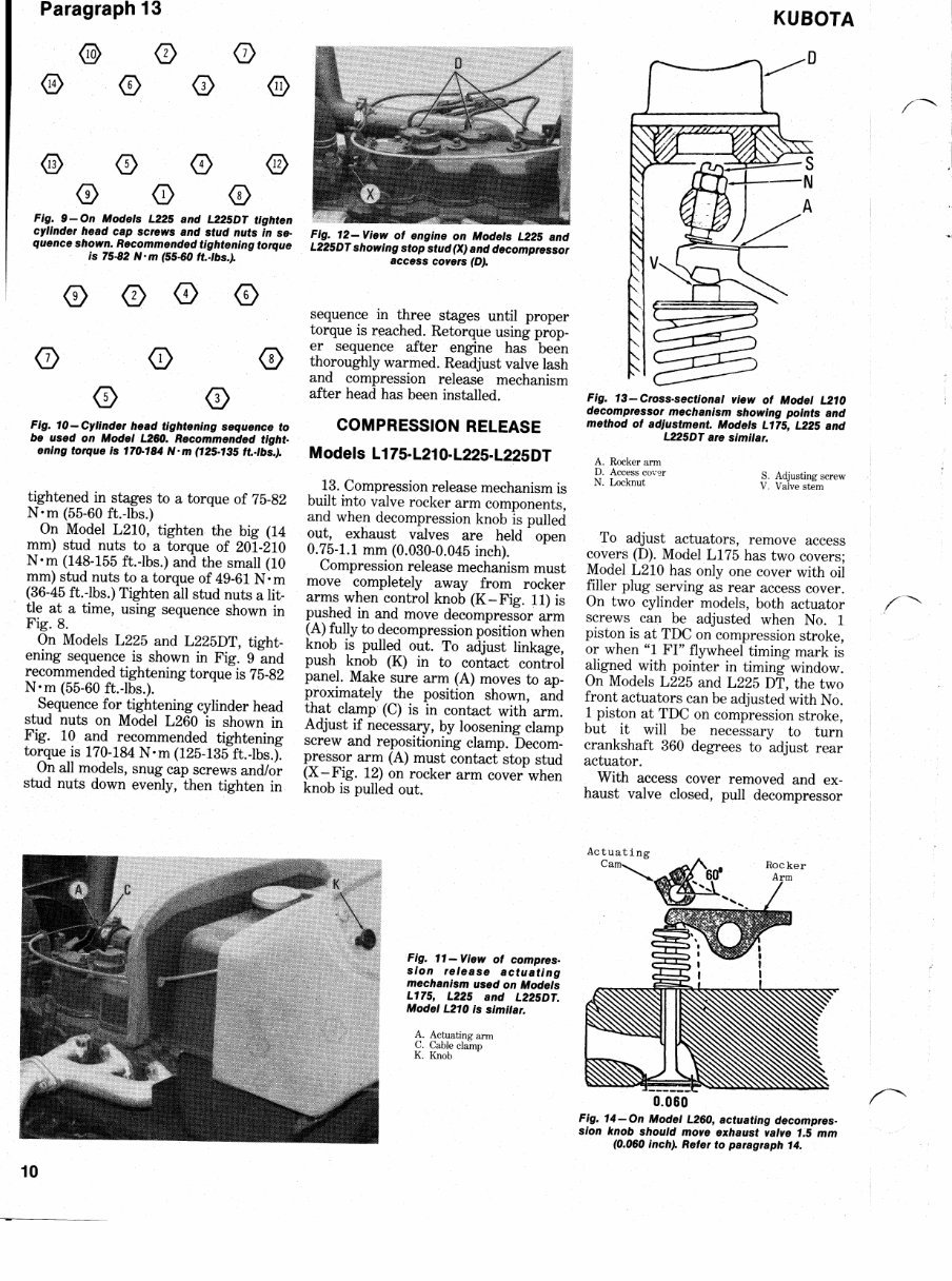 Kubota L225 Factory Service & Work Shop Manual preview img 9