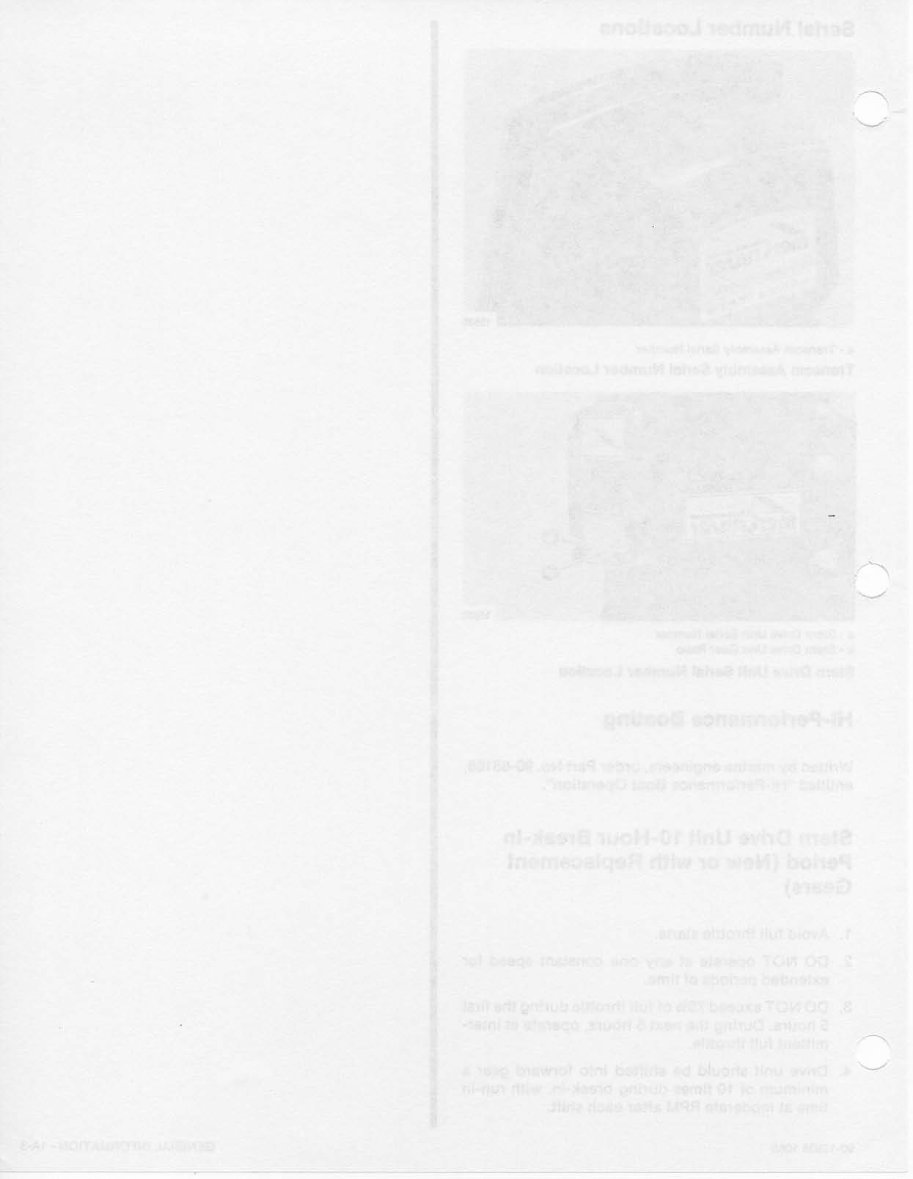 Mercruiser Sterndrives: TR and TRS 19781993 Service Manual 90 12935 preview img 10