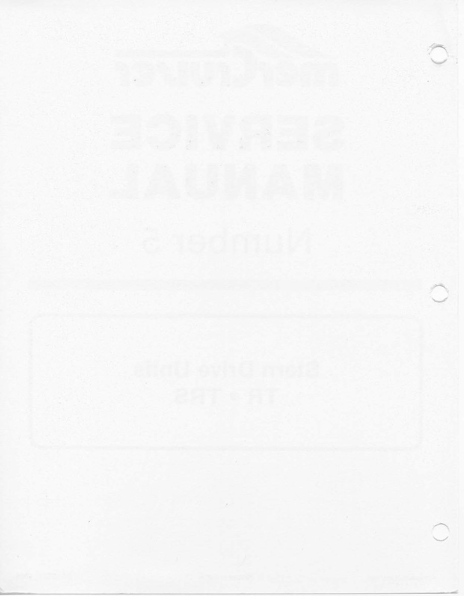 Mercruiser Sterndrives: TR and TRS 19781993 Service Manual 90 12935 preview img 2