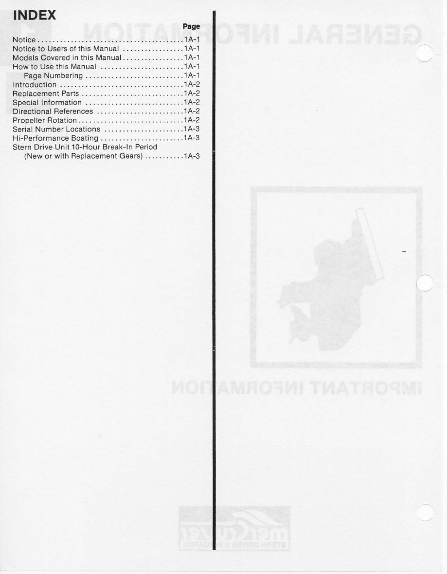 Mercruiser Sterndrives: TR and TRS 19781993 Service Manual 90 12935 preview img 6
