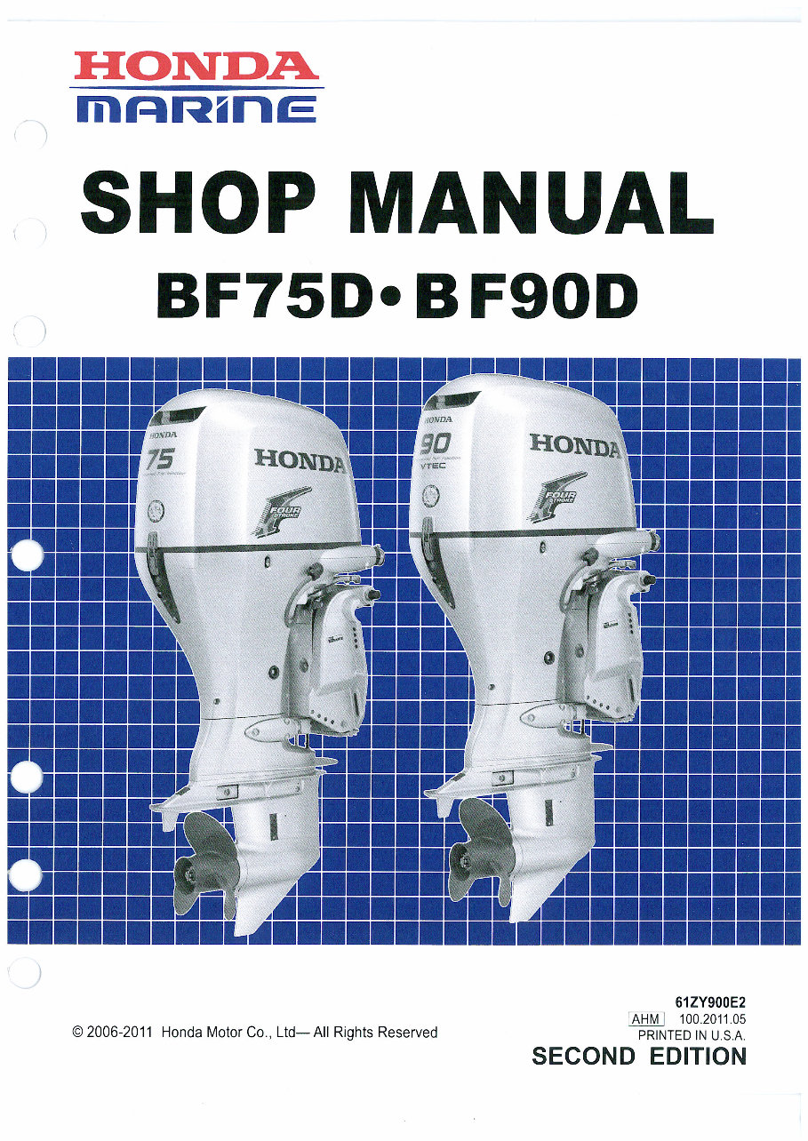 2006-2011 Honda BF75D / BF90D Outboard Service & Repair Manual preview img 1