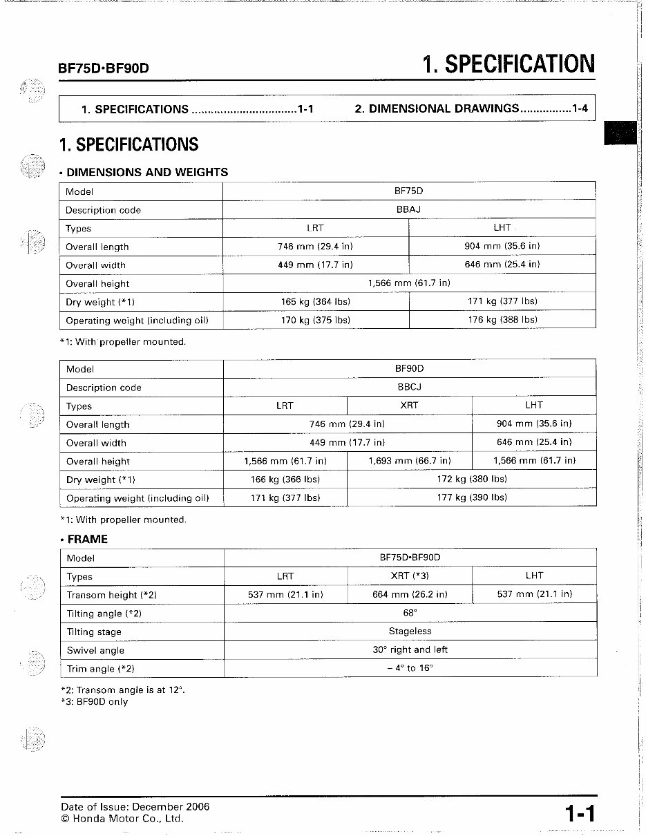 2006-2011 Honda BF75D / BF90D Outboard Service & Repair Manual preview img 4
