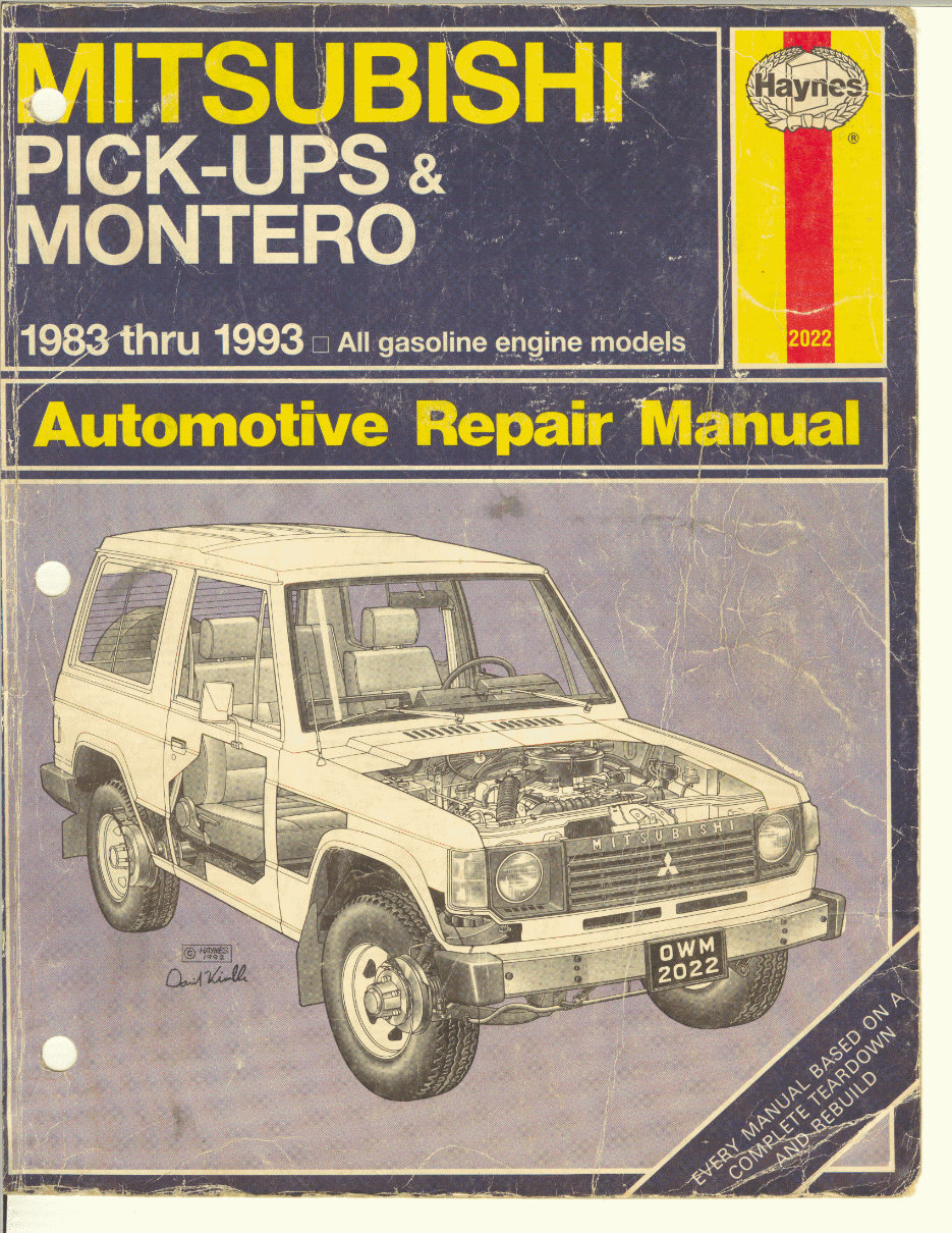 1982-1991 Mitsubishi Montero Service & Repair Manual preview img 1