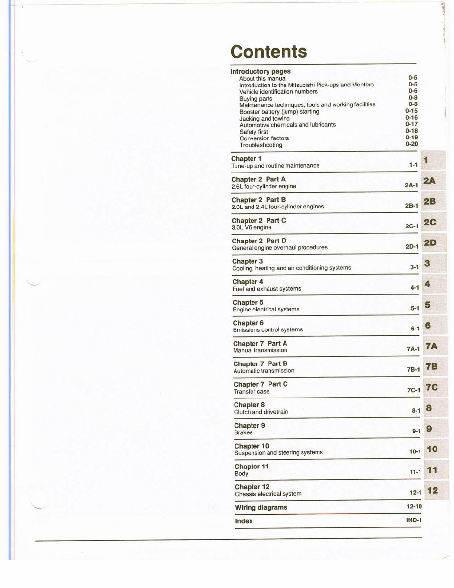 1982-1991 Mitsubishi Montero Service & Repair Manual preview img 5