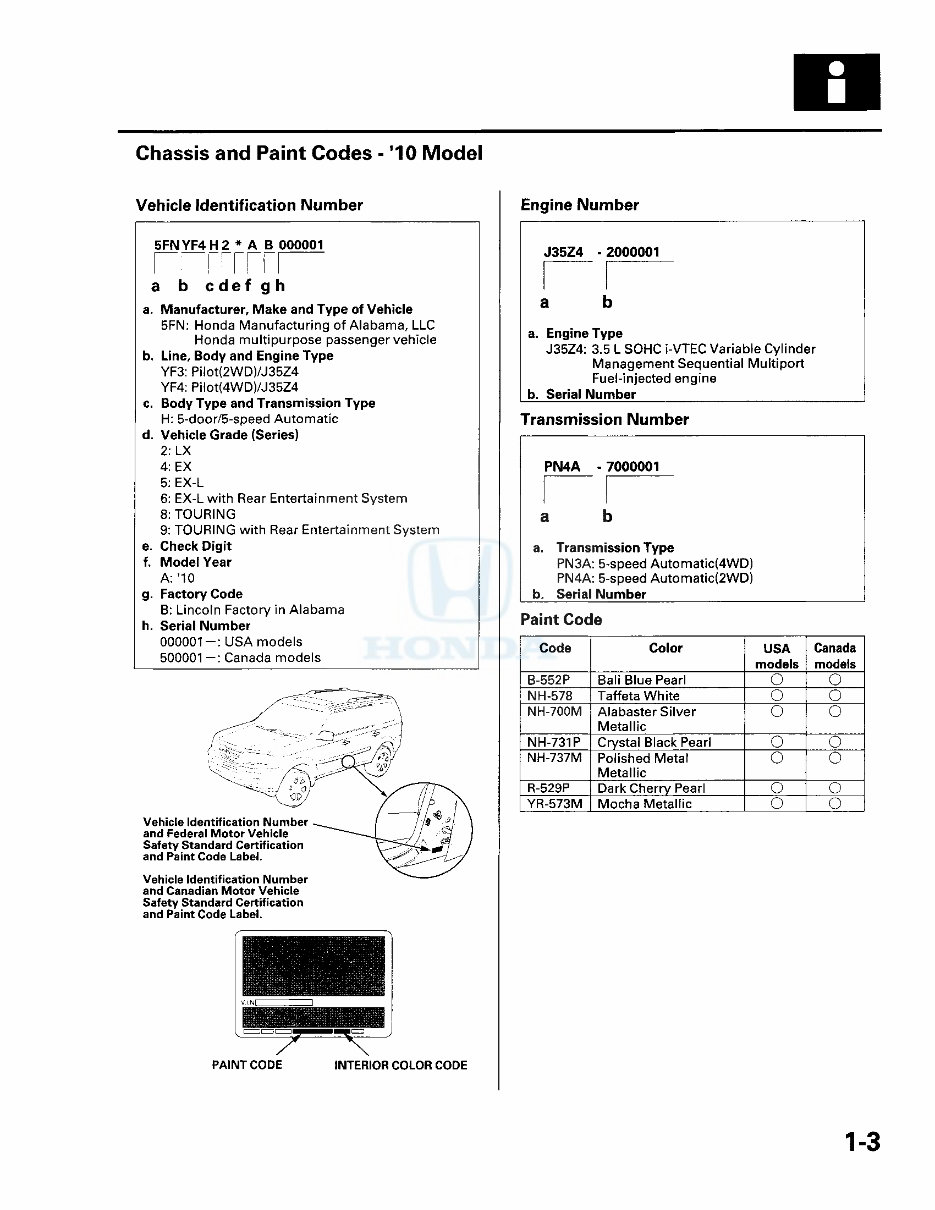 2010 Honda Pilot Service & Repair Manual preview img 5
