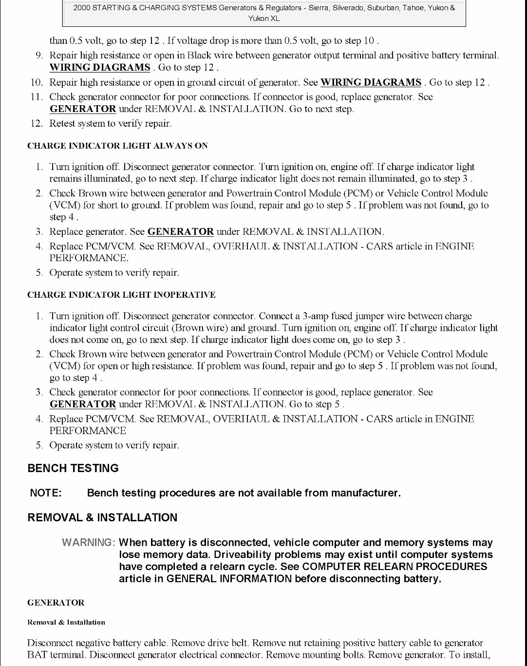 1998-2006 Chevrolet Silverado Service & Repair Manual preview img 3