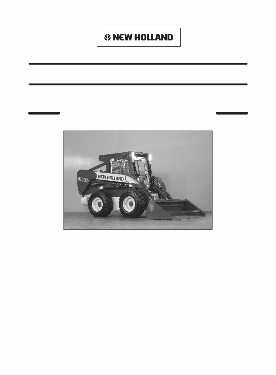 New Holland L160 L170 Skid Steer Loader Service Parts Catalogue Manual INSTANT preview img 1