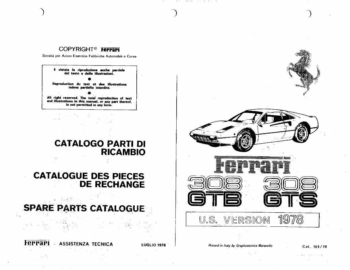 Ferrari 308 Quattrovalvole 328 GTB 328 GTS Workshop Manual preview img 2