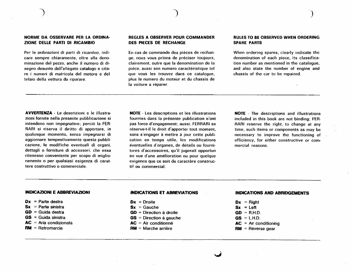 Ferrari 308 Quattrovalvole 328 GTB 328 GTS Workshop Manual preview img 3