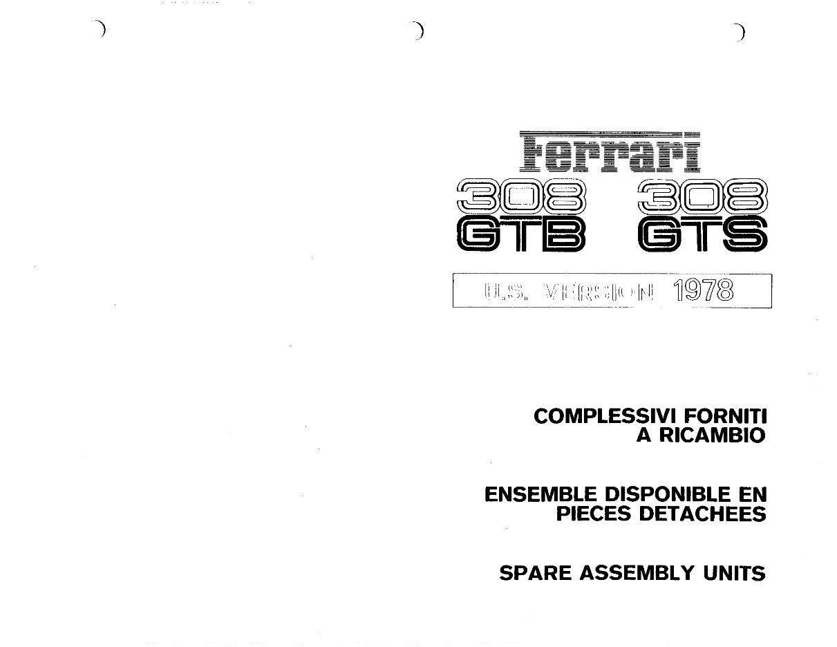 Ferrari 308 Quattrovalvole 328 GTB 328 GTS Workshop Manual preview img 8