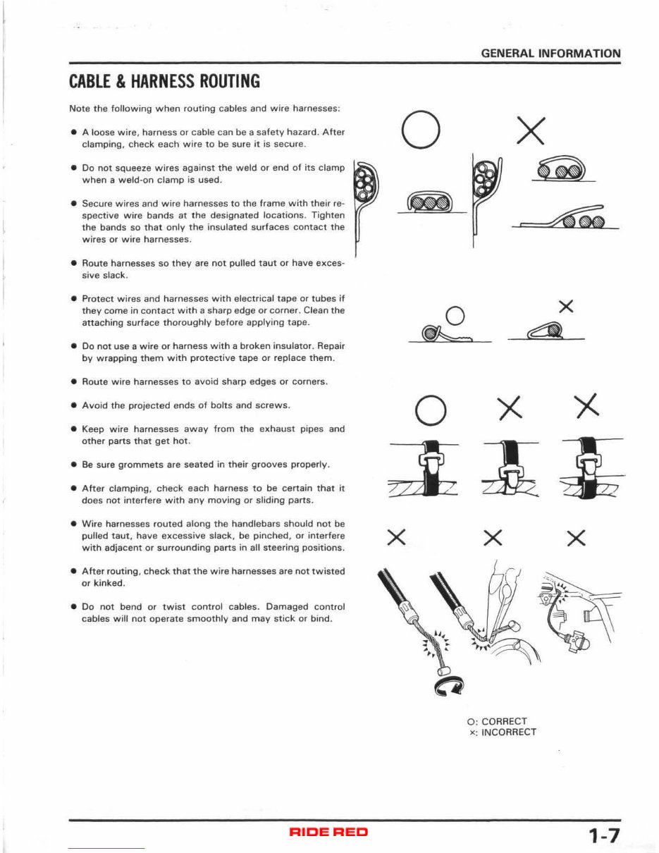 HONDA TRX70 FOURTRAX Service Repair Workshop Manual 1986-1987 preview img 9
