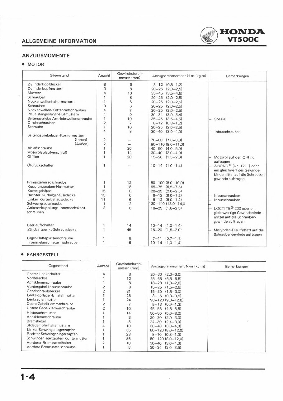 1983-1987 Honda VT500C English Service & Repair Manual preview img 6