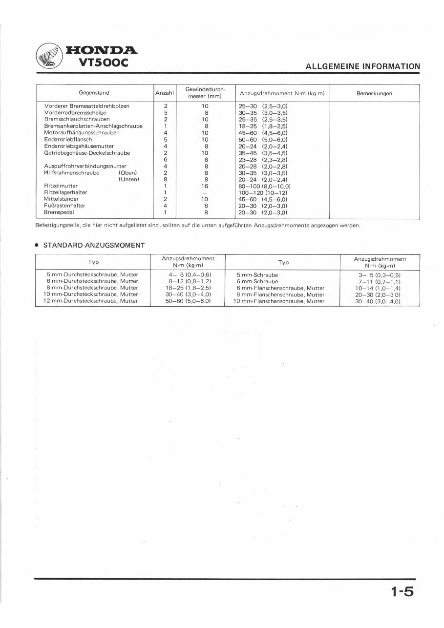 1983-1987 Honda VT500C English Service & Repair Manual preview img 7