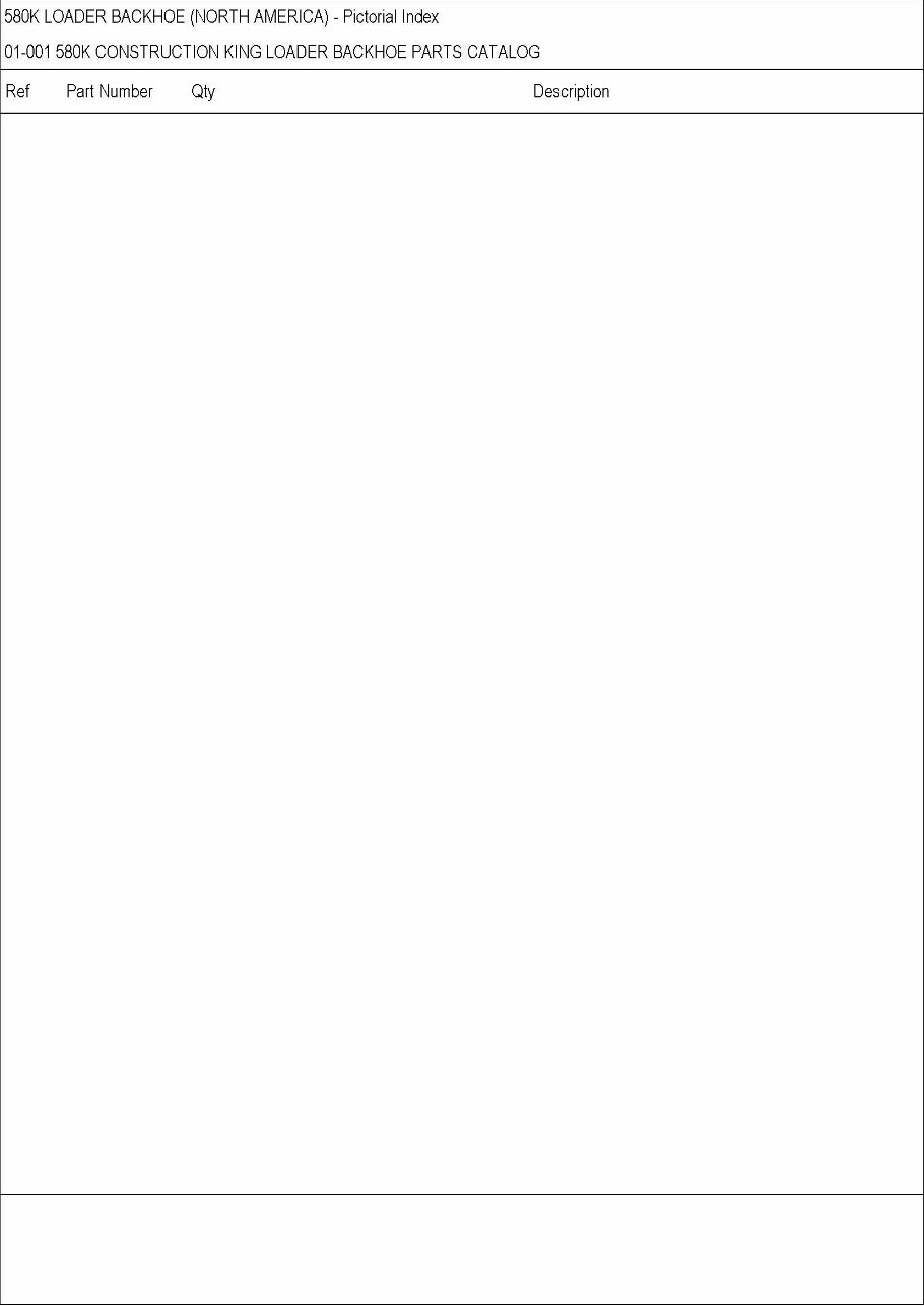 CASE 580K CONSTRUCTION KING BACKHOE Parts Catalog Manual preview img 3