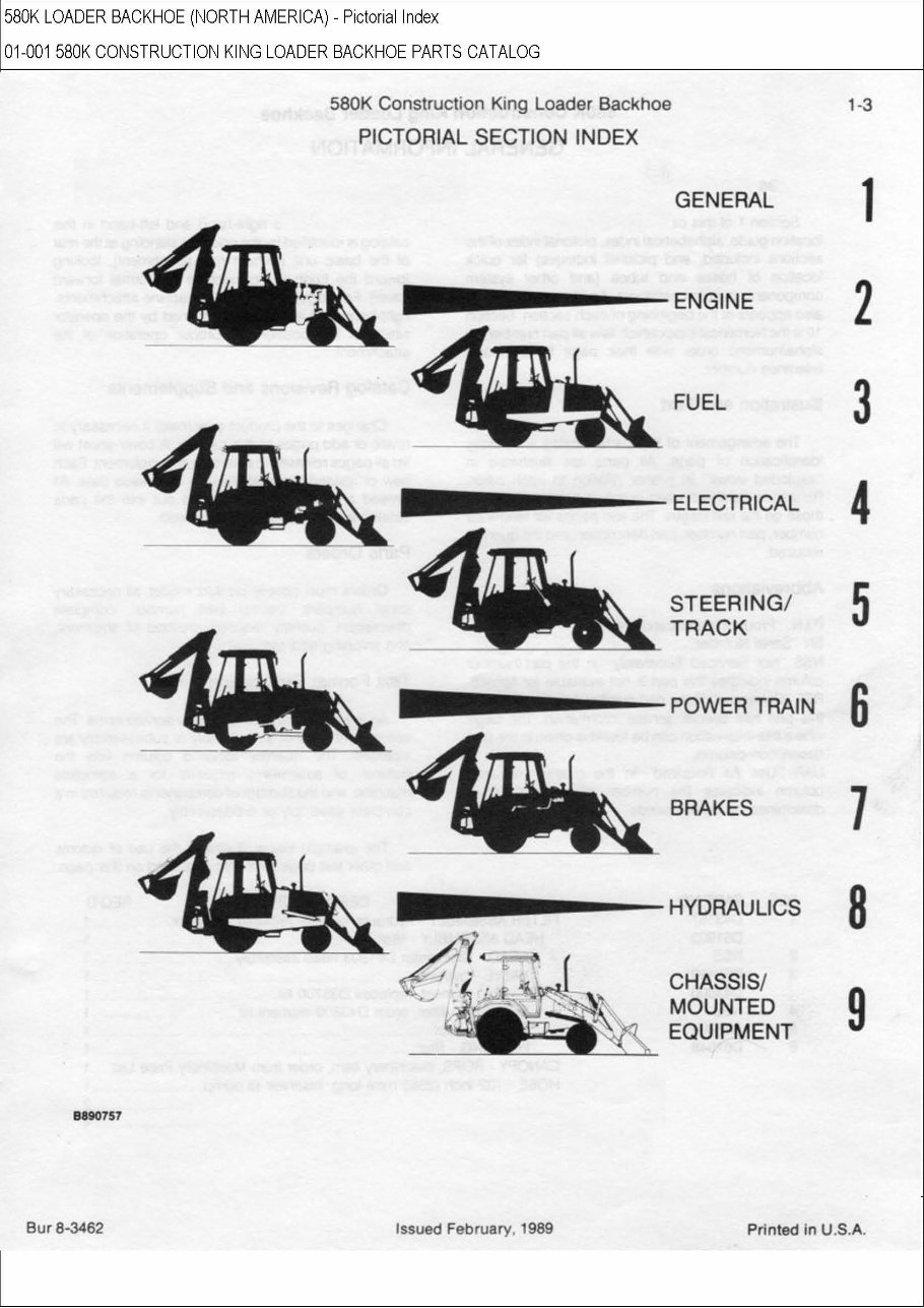 CASE 580K CONSTRUCTION KING BACKHOE Parts Catalog Manual preview img 6