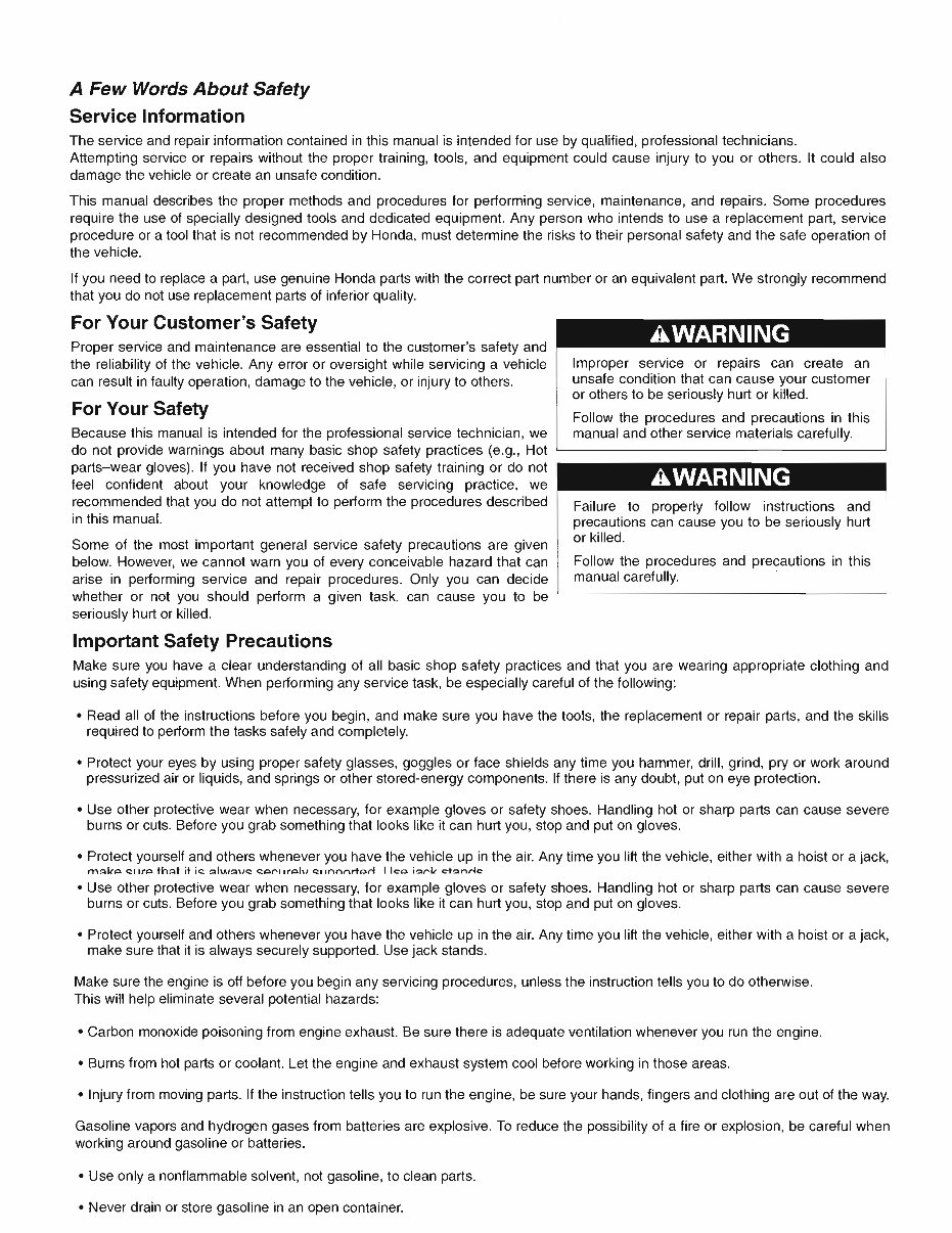 1998-2012 Honda XL1000V Varadero Service & Repair Manual preview img 2