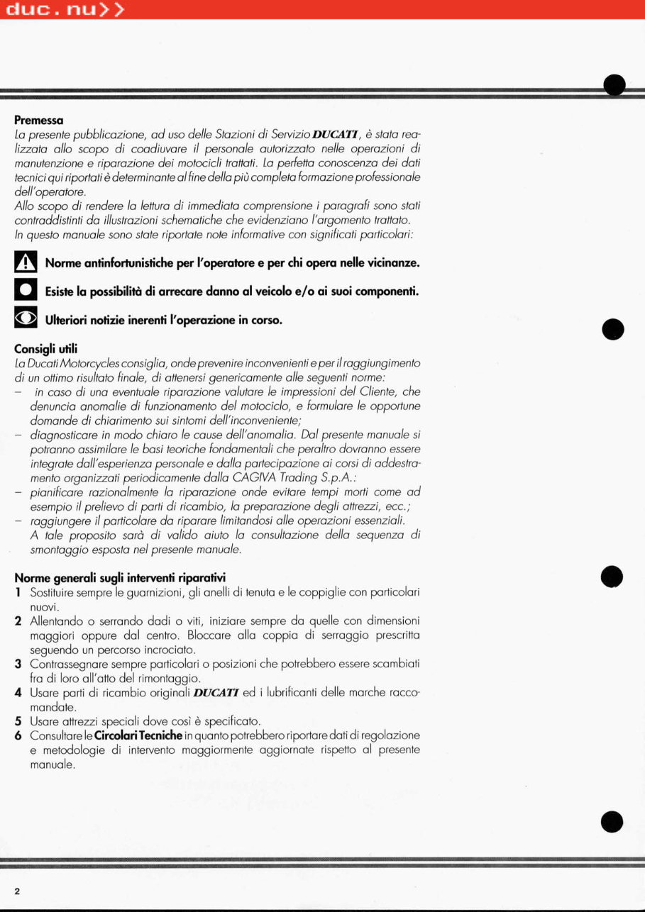 Ducati M900 Motorcycle 1993-2000 Workshop Repair & Service Manual preview img 2