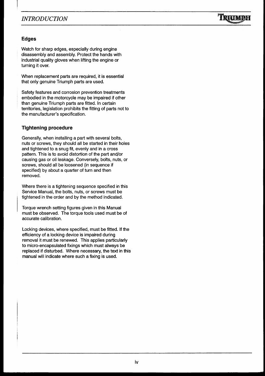 Triumph Daytona 955i 2004 Repair Service Manual preview img 6