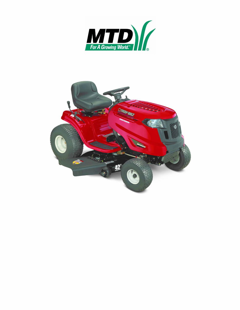 Troy Bilt 700 Series Rider Service Repair Workshop Manual preview img 1