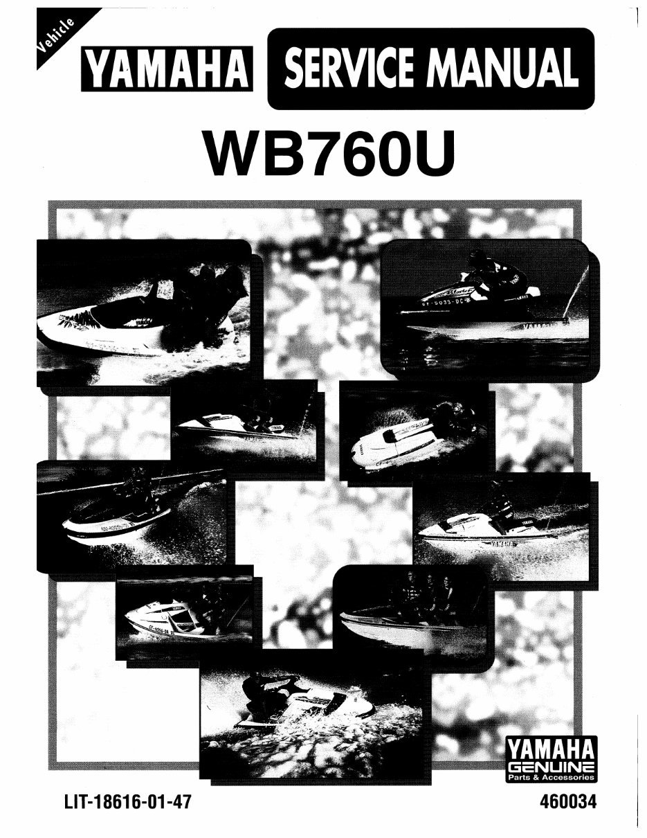 Yamaha Waveblaster 2 760 Series 1996-1997 Factory Service & Work Shop Manual preview img 1
