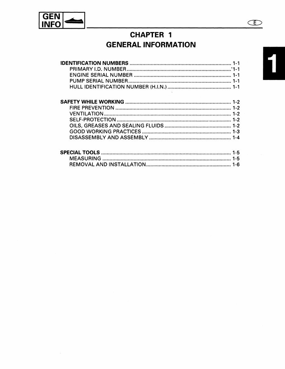 Yamaha Waveblaster 2 760 Series 1996-1997 Factory Service & Work Shop Manual preview img 8