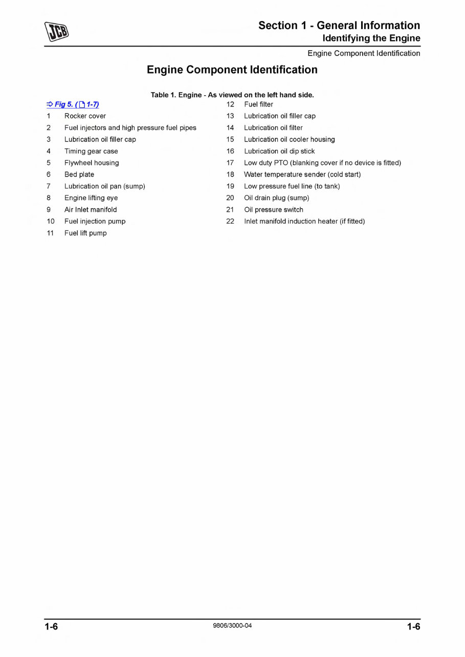 JCB 444 Mechanical Engine OEM Service & Repair Manual preview img 10