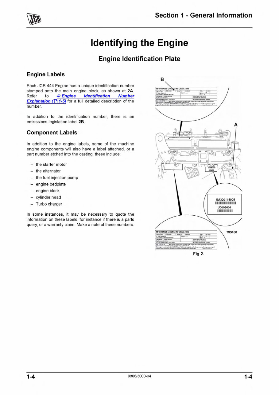 JCB 444 Mechanical Engine OEM Service & Repair Manual preview img 8
