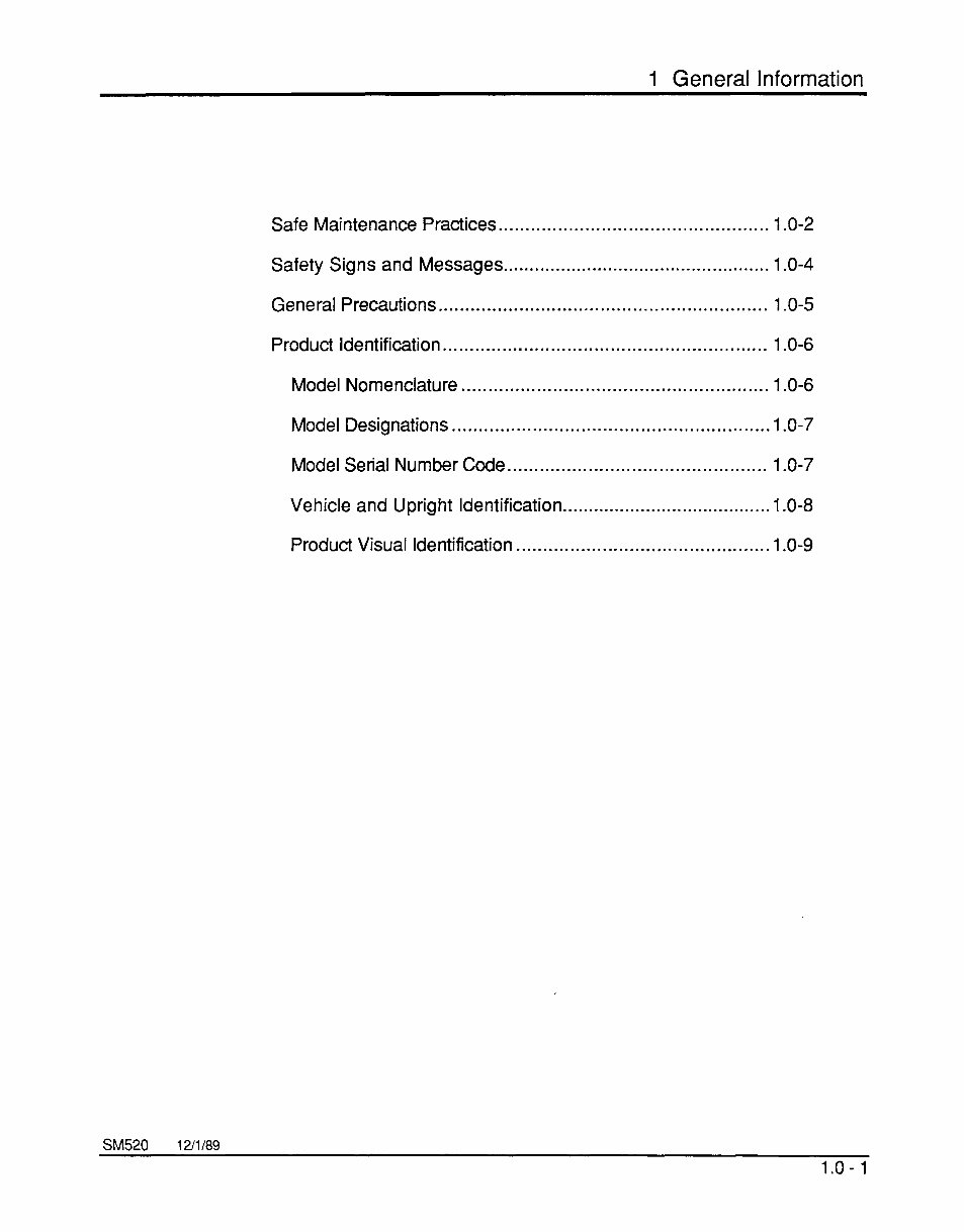 Clark SM-520R GCS/GCS LPG Forklift Trucks OEM Service & Repair Manual preview img 5