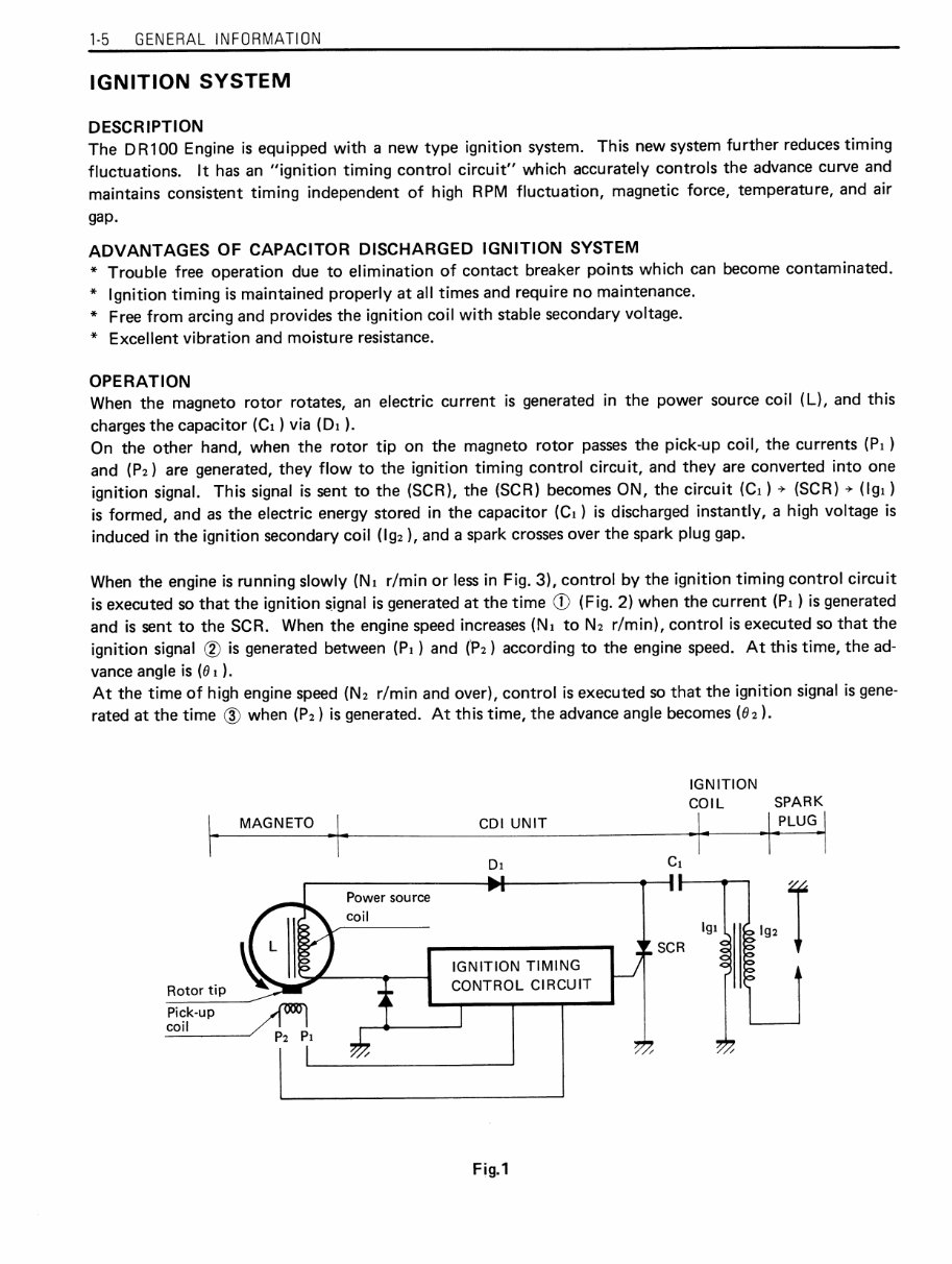 1983 1984 1985 1986 1987 1988 1989 1990 Suzuki DR100 1983 SP100 models Factory Service manual preview img 10