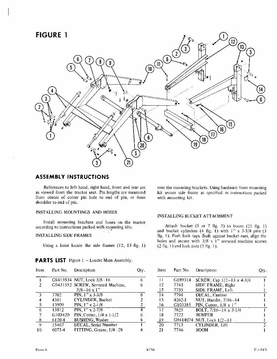 Kubota 1200 Loader master parts Manual preview img 6