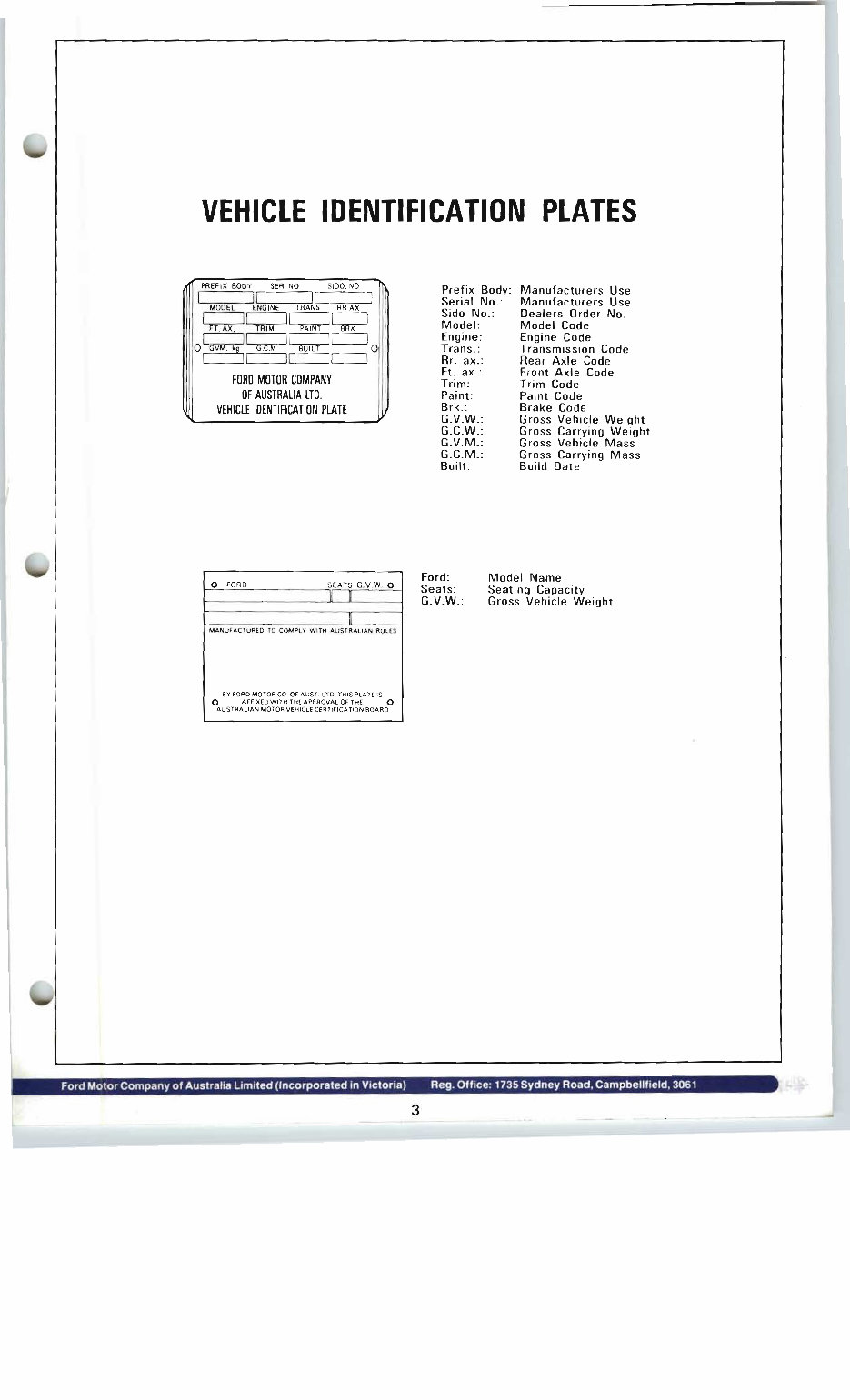 FALCON XY XW GT GS XR XT HO Parts INFORMATION preview img 5