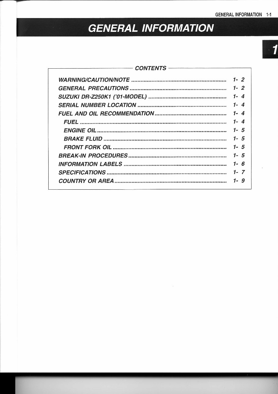 2001-2009 Suzuki DR-Z250 DRZ250 Service & Repair Manual preview img 5