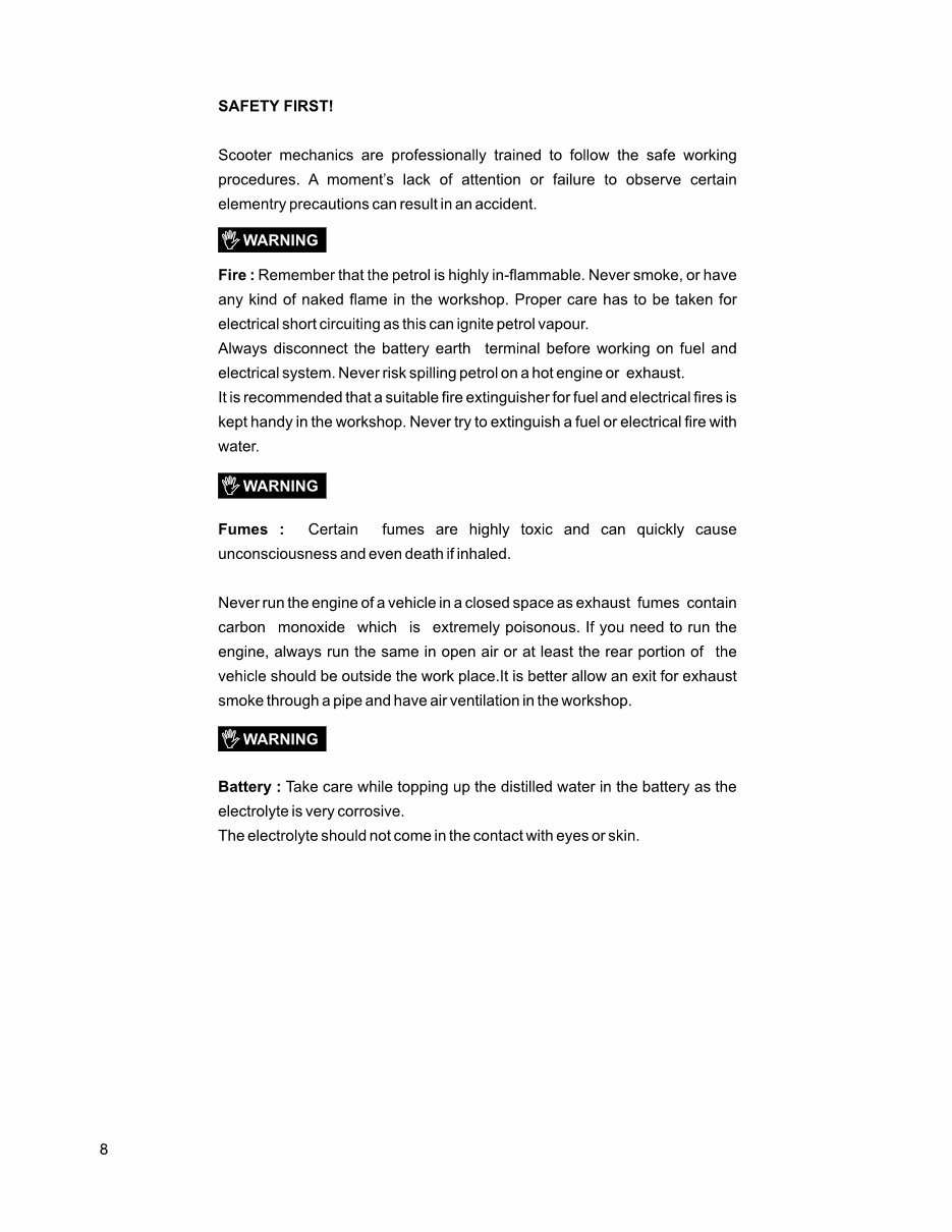 GENUINE Scooter Service Repair Workshop Manual preview img 9