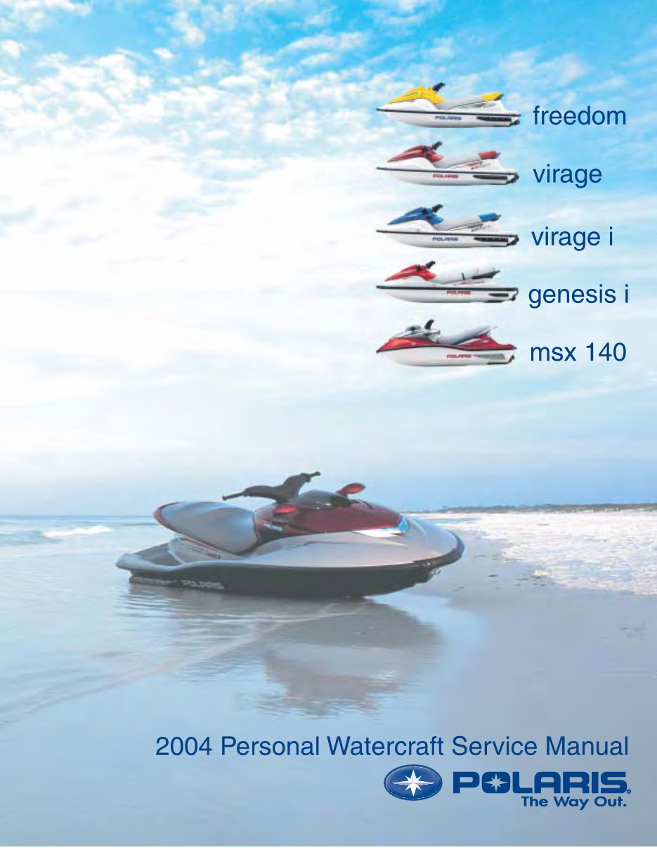 Polaris Freedom / Virage / Genesis / MSX service manual repair 2004 PWC preview img 1