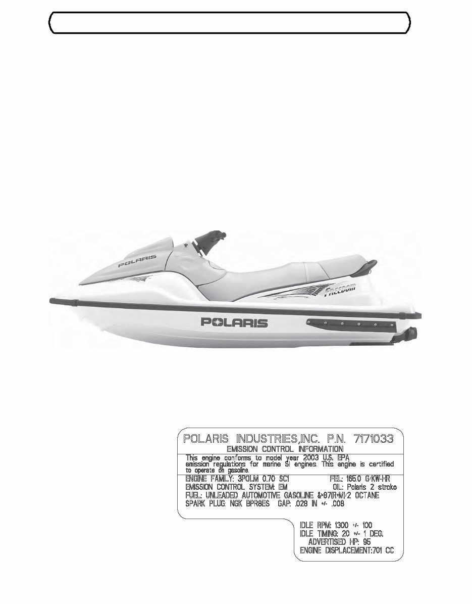 Polaris Freedom / Virage / Genesis / MSX service manual repair 2004 PWC preview img 7