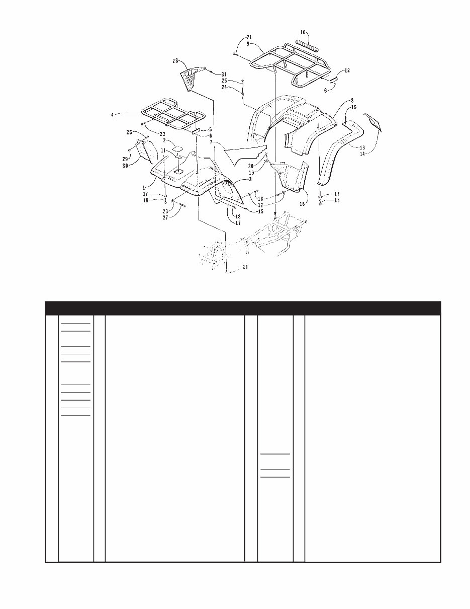 ARCTIC CAT 300 2X4 4X4 ATV Parts Manual Catalog 1998 preview img 2