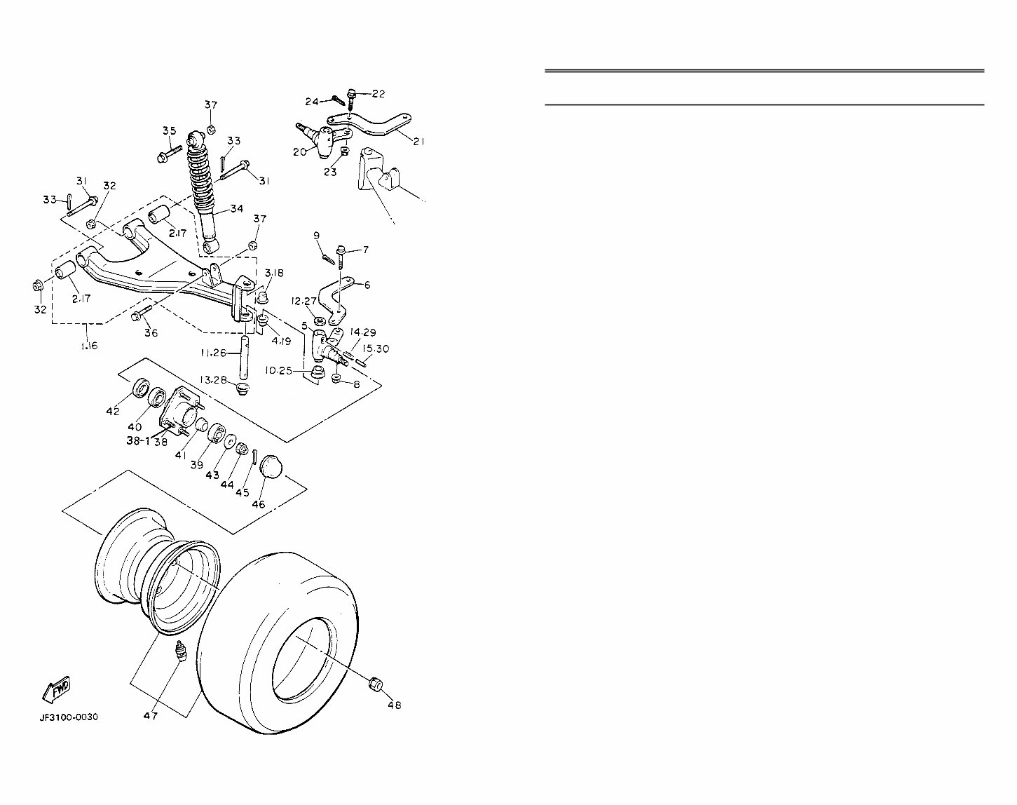 YAMAHA G8 EG GOLF CART Replacement Parts Manual preview img 4