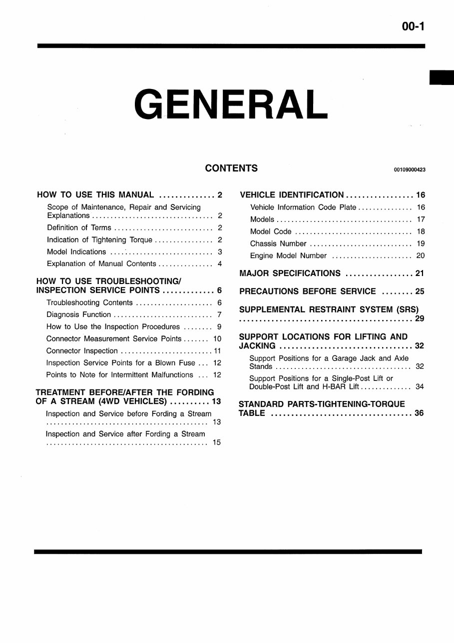 2010 Mitsubishi Triton Service & Repair Manual preview img 2