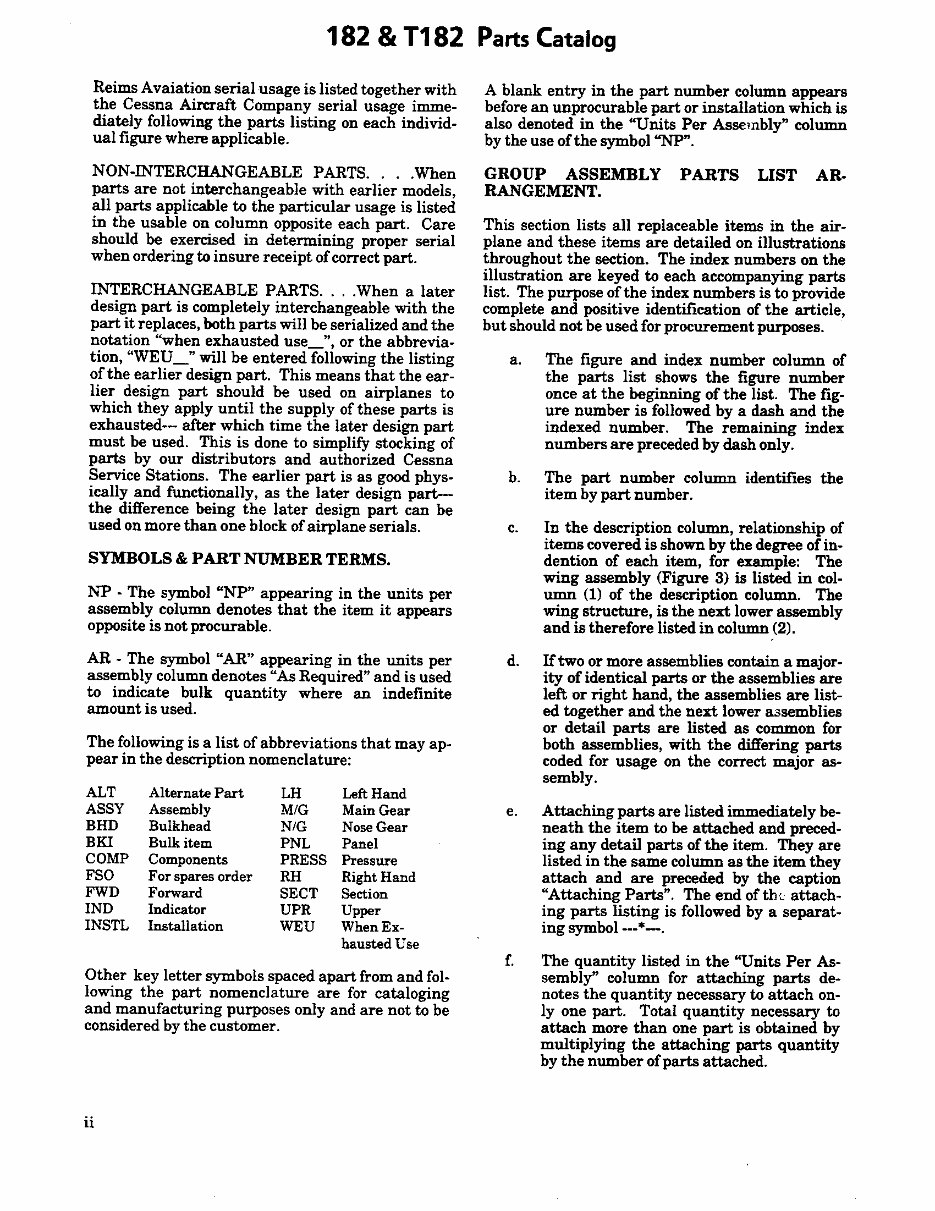 1974-1986 Cessna 182 Skylane Parts Catalog preview img 6