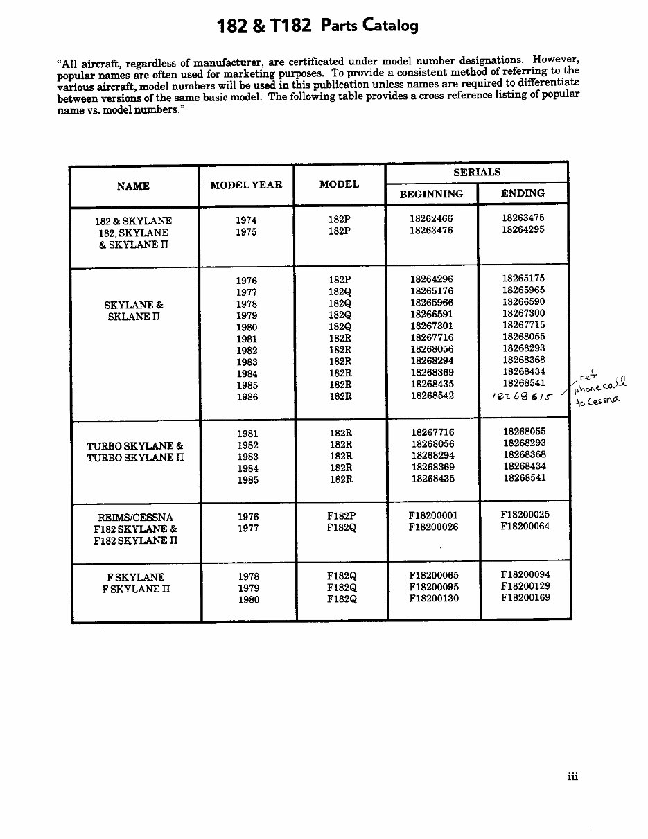 1974-1986 Cessna 182 Skylane Parts Catalog preview img 9