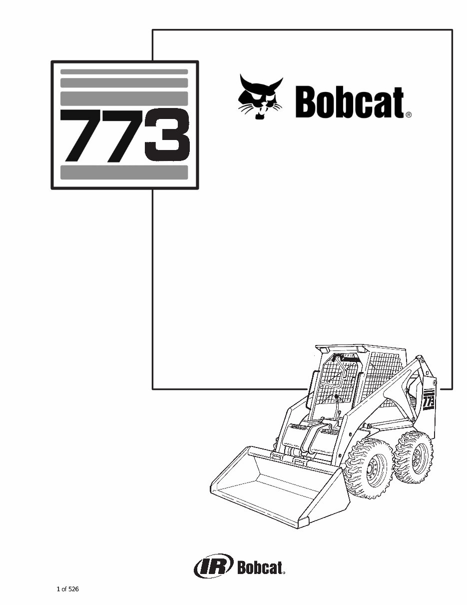 Bobcat 773 Skid Steer Loader OEM Service & Repair Manual preview img 1