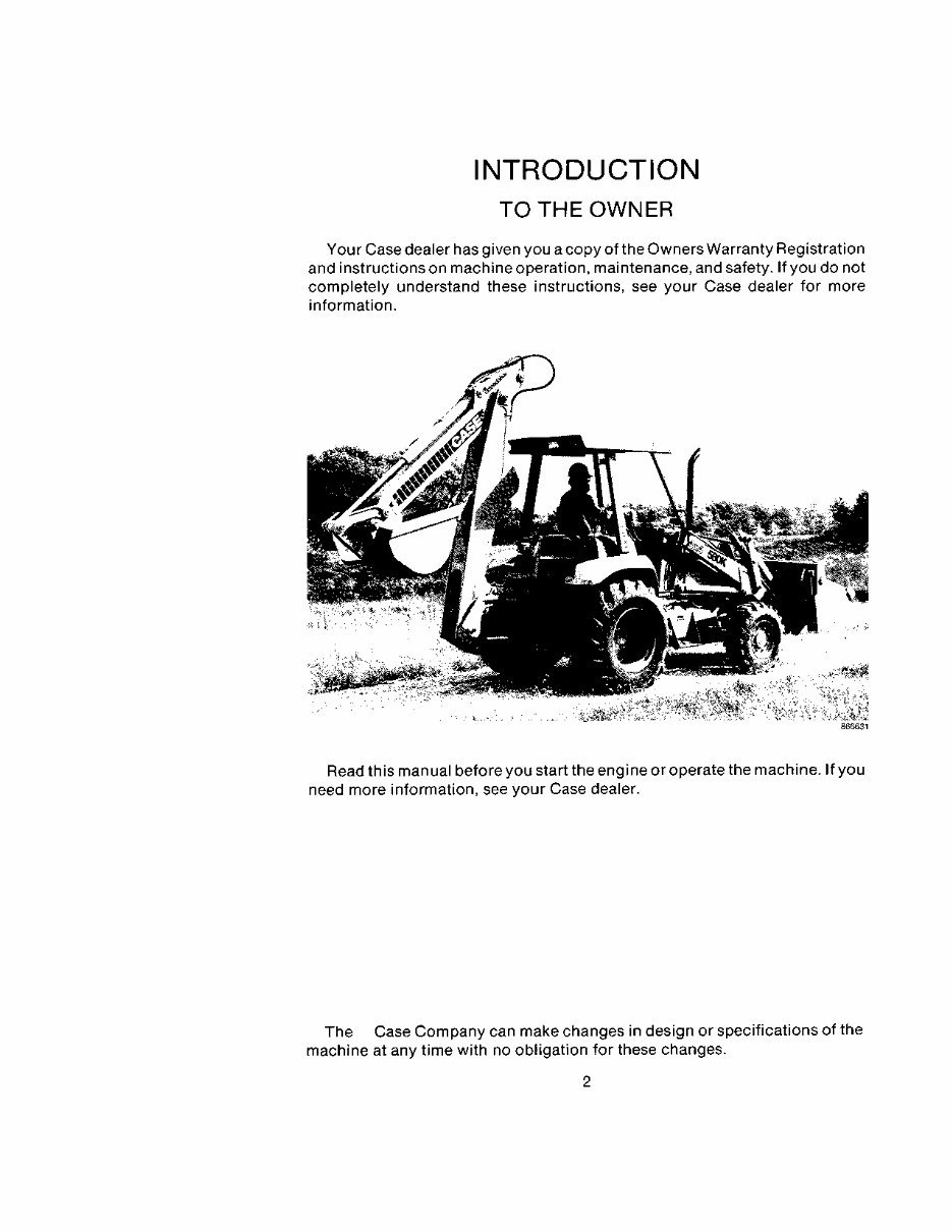 CASE 580K PHASE 1 Tractor TLB Service & Operators Manual & Parts Catalog -3- Manuals - preview img 4