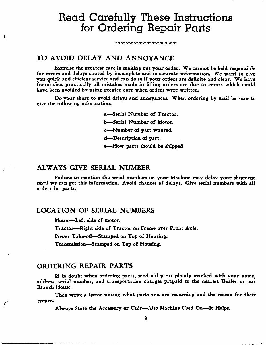1947-1954 Massey-Harris Pony Tractor Parts Catalog preview img 3