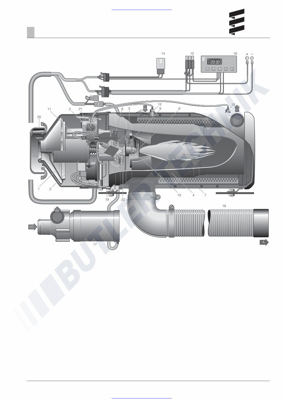 Eberspacher Hydronic 16, 24, 30 and 35 water heater service manual preview img 5