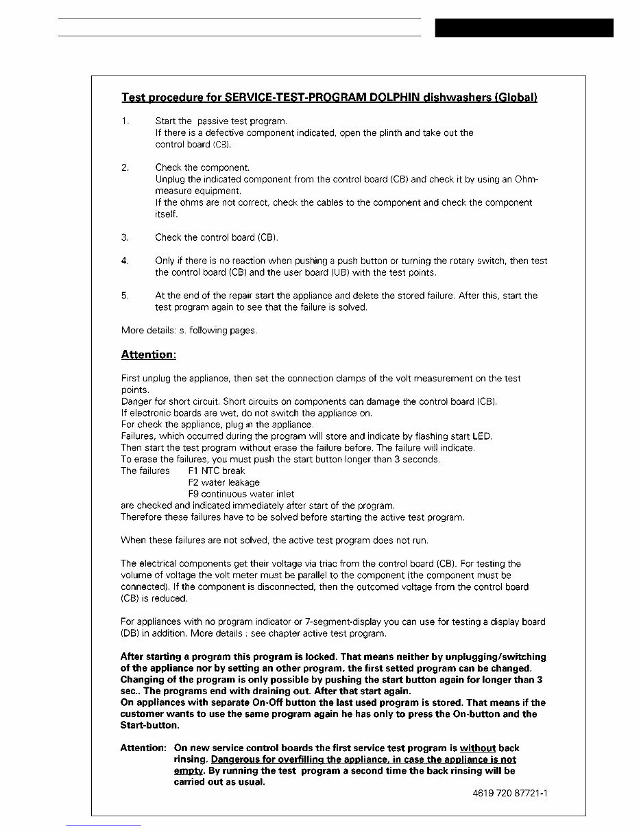 WHIRLPOOL ADP 931 / 2 WH DISHWASHER INTEGRATABLE Repair Manual preview img 10