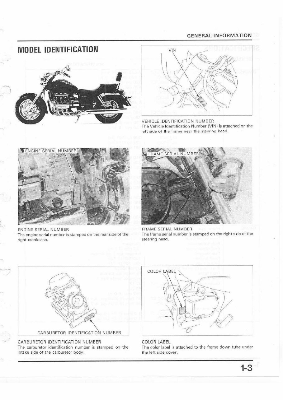 1997-2003 Honda Valkyrie GL1500C OEM Service &amp; Repair Manual | eManualOnline