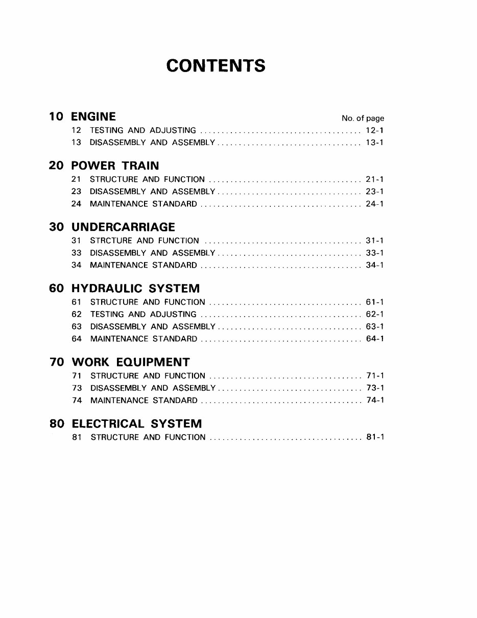 116 Hydraulic Excavator Service Repair Manual preview img 3